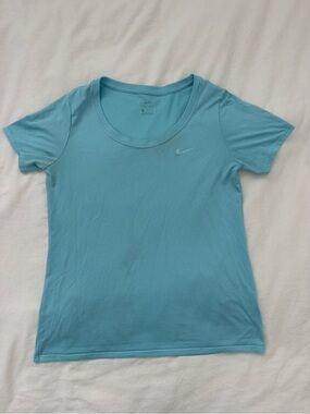 blue nike shirt